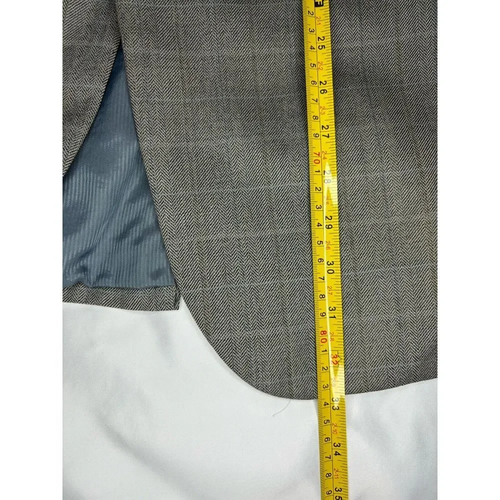 Pendleton 100% Wool Shell Blazer Men's Size‎ 40R Gray Sports Coat Jacket